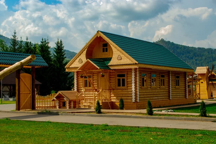 A little bit of summer Altai - Mountain Altai, Altai Republic, Katun, The mountains, The hills, Waterfall, Timber house, Longpost