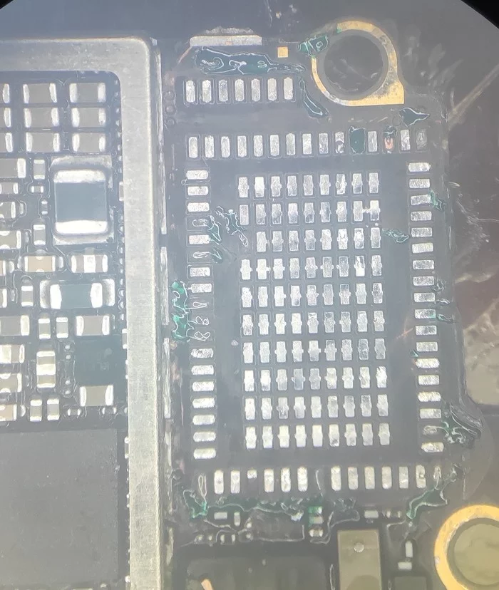 I stumbled xD. Iphone 7 - My, Apple, iPhone, iPhone 7, Repair, Ремонт телефона, Recovery, Soldering, Moscow, Longpost