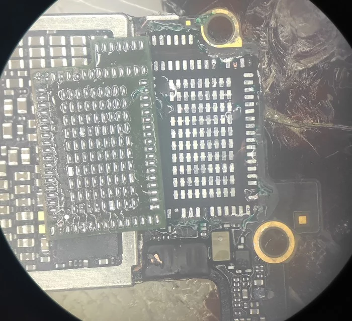 I stumbled xD. Iphone 7 - My, Apple, iPhone, iPhone 7, Repair, Ремонт телефона, Recovery, Soldering, Moscow, Longpost