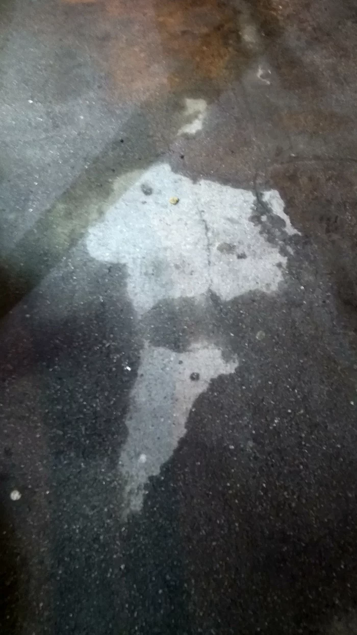 America... - My, USA, Rain, Pareidolia