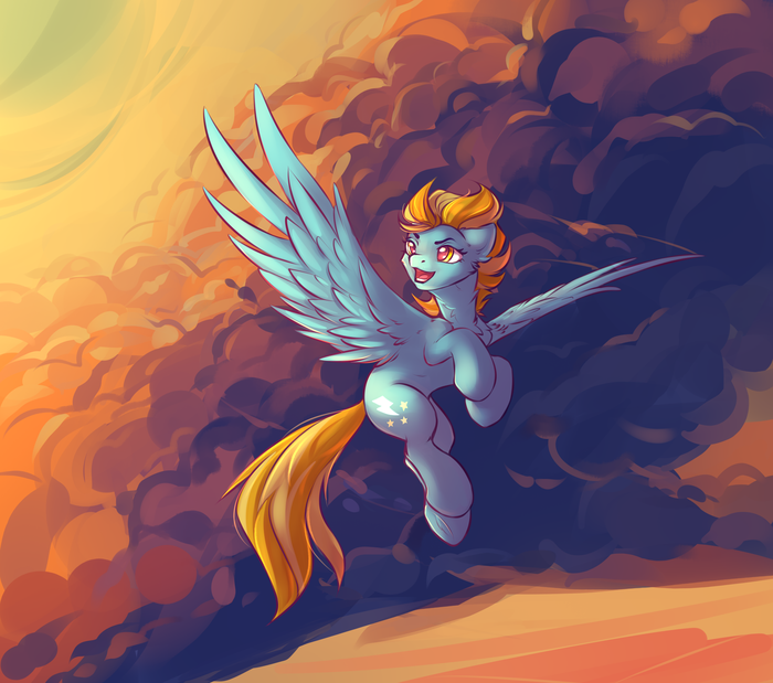 Freedom My Little Pony, Ponyart, Lightning Dust, Dragonataxia