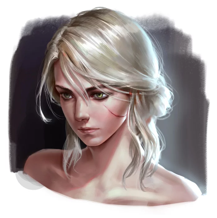 Ciri - Art, Girls, Witcher, The Witcher 3: Wild Hunt, Ciri, Drawing, Jess Reinhardt