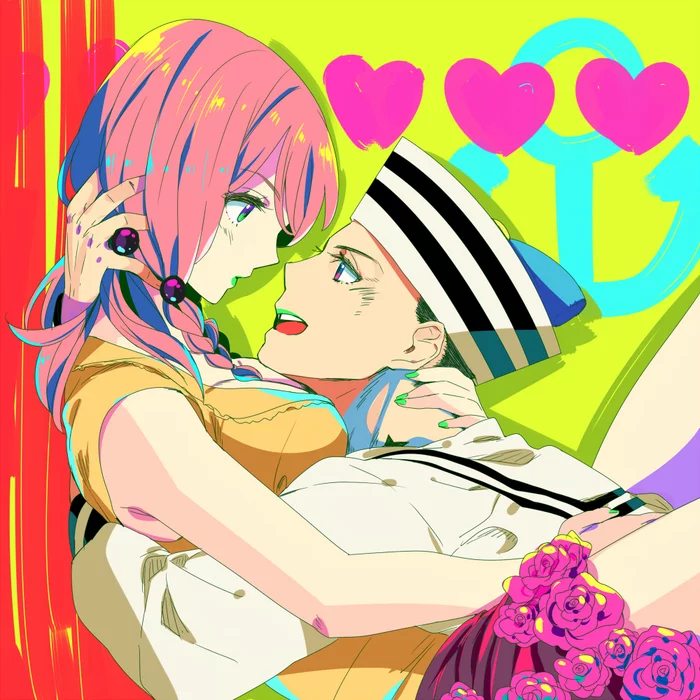 Yasuho and Jo2ke - Jojos bizarre adventure, Jojolion, Manga, Anime art, Josuke Higashikata