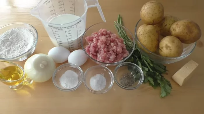 Вкуснейшая запеканка с картофелем и фаршем Кулинария, Еда, Рецепт, Запеканка, Заливной пирог, Вкусно, Другая кухня, В духовке, Видео, Длиннопост