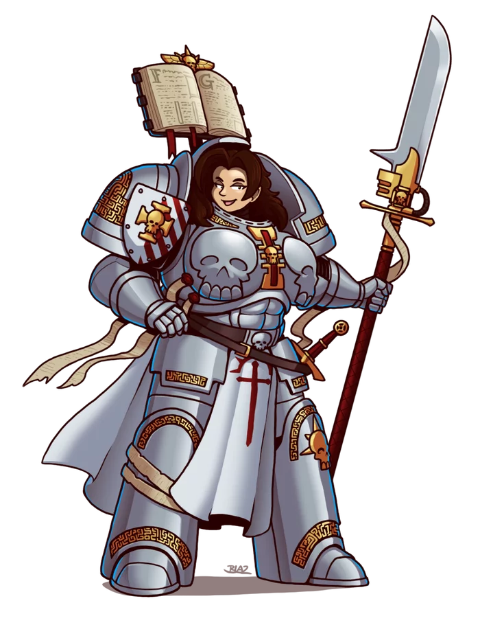 Grey Knight Lydianna - Blazbaros, Warhammer 40k, Gray knights, Wh Art, Wh other, Longpost