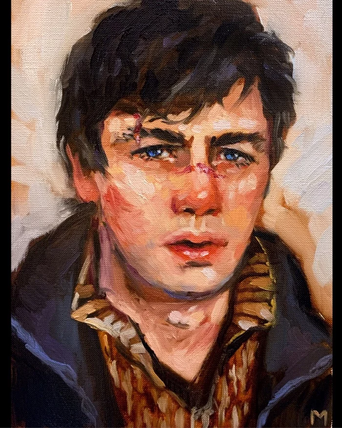 Evening portrait - My, Painting, Sergey Bodrov, Portrait