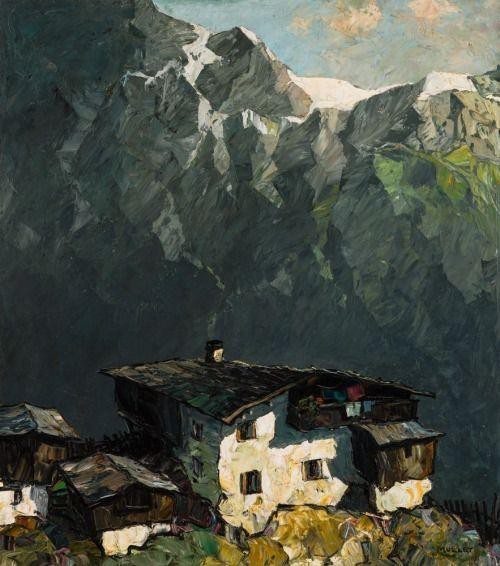 Artist Oskar Mulley - Art, Painting, The mountains, Austria, Landscape, A selection, Longpost