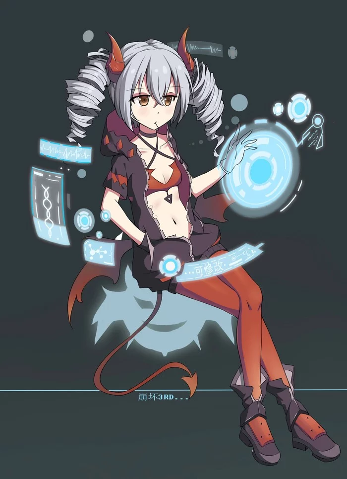 Bronya zaychik - Anime art, Anime, Bronya Zaychik, Honkai Impact, Loli