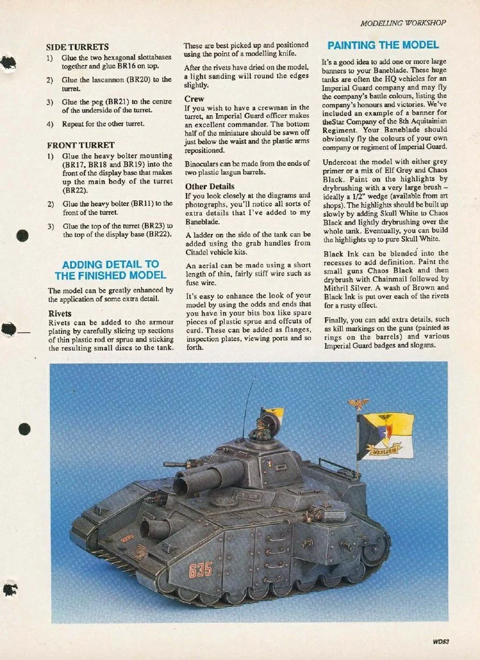 Baneblade своими руками - Warhammer 40k, Old Warhammer, Games Workshop, Гайд, Своими руками, Танки, Длиннопост