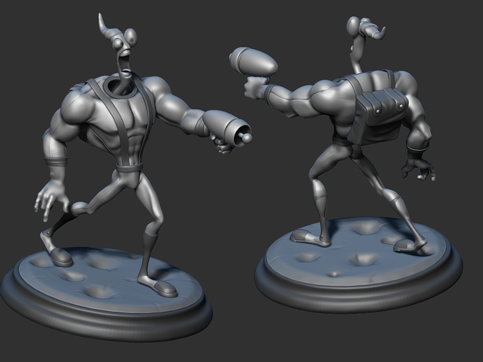 Серебряный червяк Джим <Earthworm Jim> Серебро, Ювелирное дело, 3D, Ручная работа, Фигурки, Статуэтка, Рукоделие с процессом, Своими руками, Длиннопост