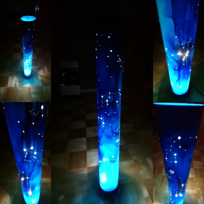 PVC lamps - My, Night light, Floor lamp, Floor lamp