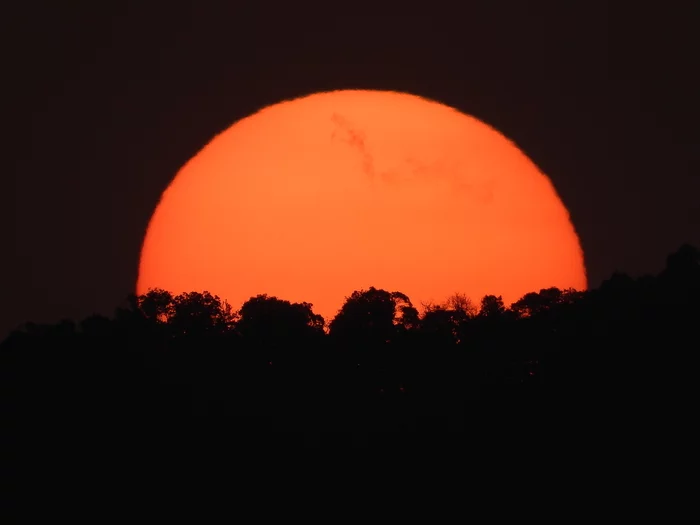 Sunset in Thailand - My, Sunset, The photo, The sun, The mountains, Jungle, Nikon, Thailand