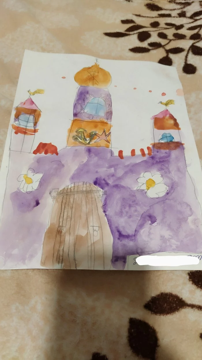 Fairytale castle - My, Kindergarten, Drawing, Story, Church