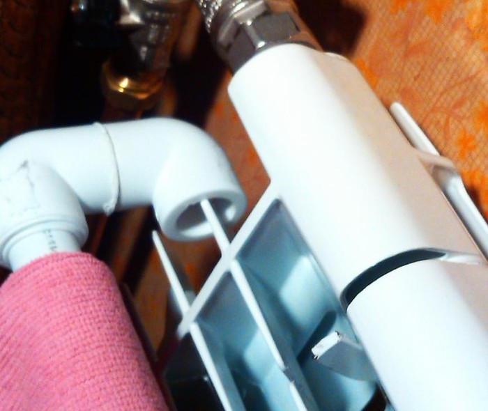 Простейшая сушилка на радиатор отопления. Полипропилен Радиатор отопителя, Своими руками, Кухня, Сушилка, Полипропилен, Длиннопост