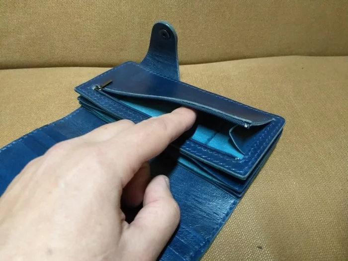 Handbag and wallet for wife - My, Leather products, Wallet, With your own hands, Video, Longpost, Leather