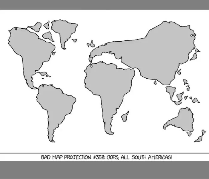 Карта, где всё из Южных Америк