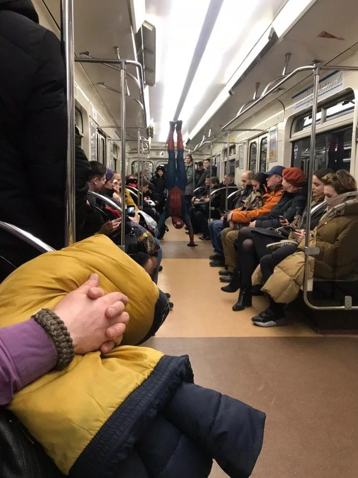 This town needs a new hero - Spiderman, Metro, Saint Petersburg