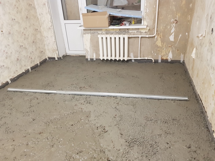 Стяжка пола с керамзитом Ремонт, Своими руками, Стяжка пола, Длиннопост