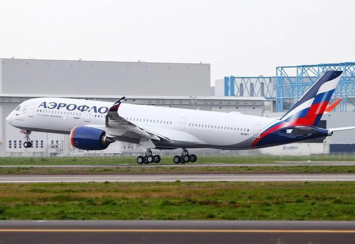 Aeroflot took delivery of the first A350 - My, Aeroflot, Airbus A350, A350, Airbus, Handsome men, Incident, Airplane, Longpost