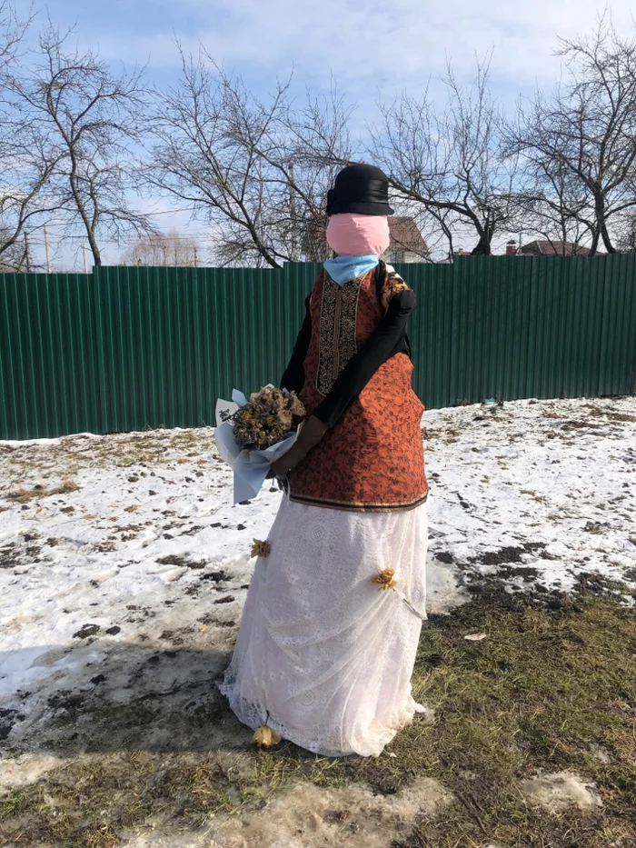 Scarecrow for Maslenitsa - My, Maslenitsa, Scarecrow, Seeing off winter, Forgiveness Sunday, Longpost