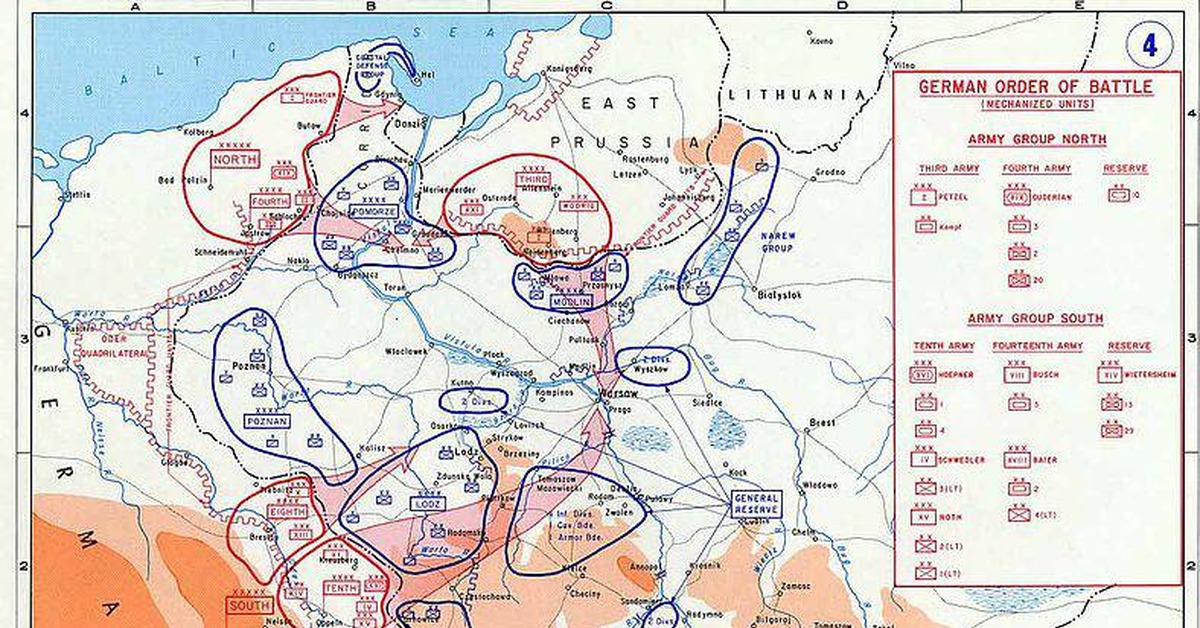 Немецкий стратегический план военных действий против польши