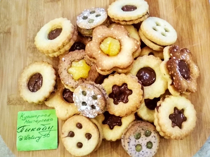 Печеньки Linzeraugen Рецепт, Печенье, 8 марта, Длиннопост, Выпечка
