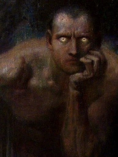 Franz von Stuck Lucifer, 1890 - Art, Artist, Painting