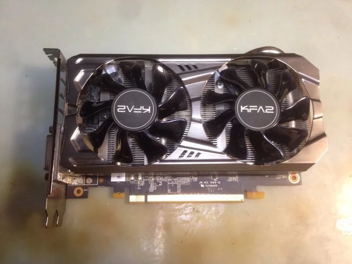 Chinese video card KFA2 GTX 1070. Large burnout of a small game card - My, Video card, Electronics repair, Repair, Burnouts, For games, Geforce GTX 1070, Weekdays of service, Hard case, Longpost