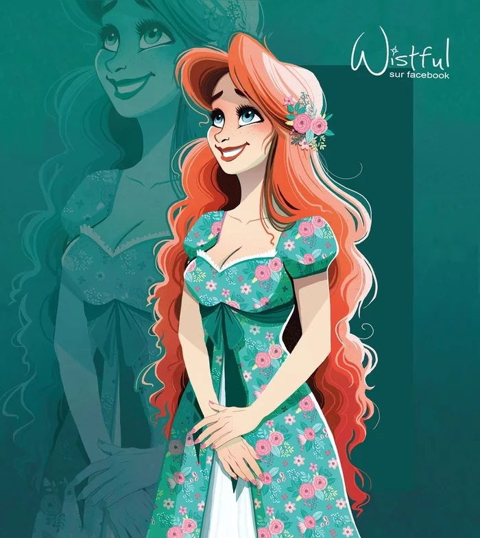 Princesses - Art, Princess, Disney princesses, Fan art, Beautiful girl, Girls, beauty, Longpost, Walt disney company