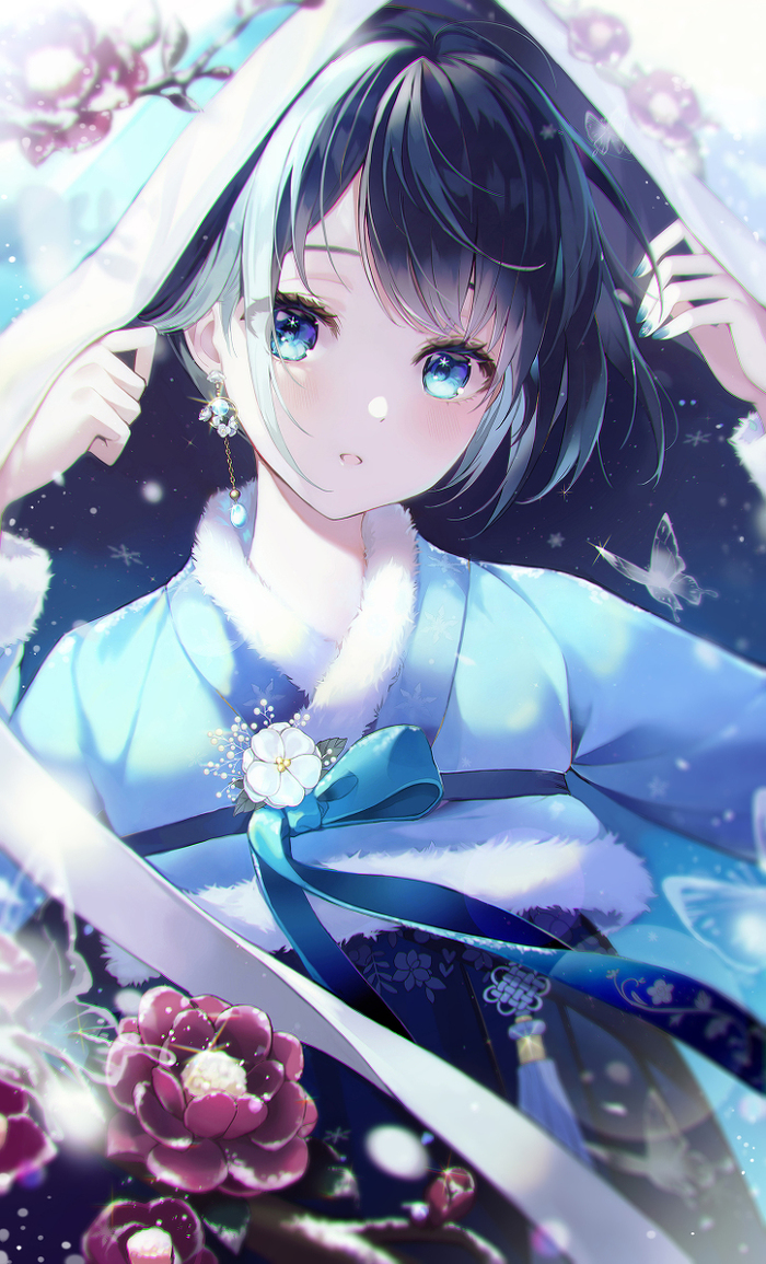 Winter girl , , Anime Art, Original Character, , , 