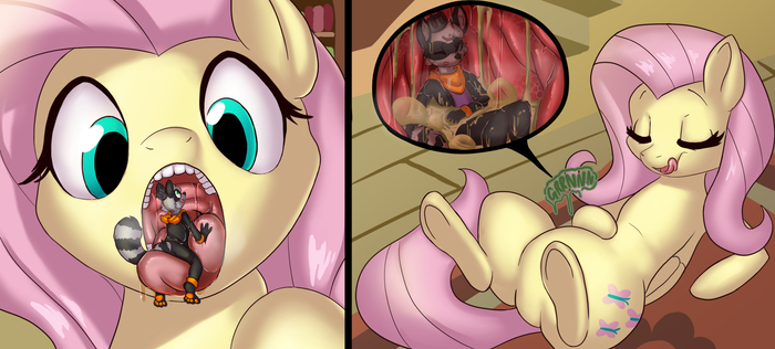    My Little Pony, Ponyart, Fluttershy, Original Character, Vore