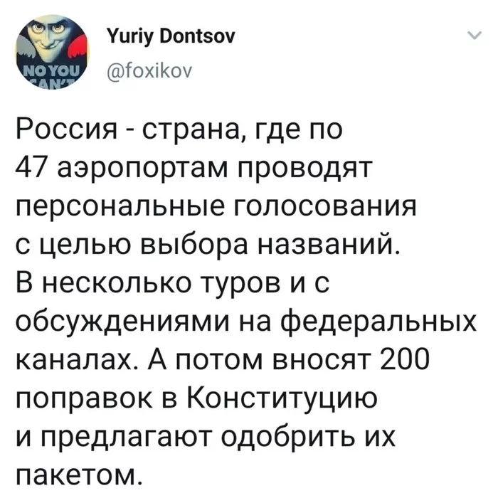 В точку - Конституция, Россия, Аэропорт, Скриншот, Политика, Twitter