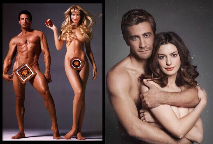 Then and Now - NSFW, Claudia Schiffer, Sylvester Stallone, Jake Gyllenhaal, Ann Hataway, Advertising, Actors and actresses