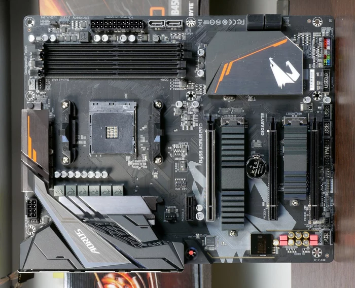 AM4 socket issues for Ryzen processors. Gigabyte B450 Aorus PRO motherboard repair - My, Repair of equipment, Motherboard, Am4, , New, Does not work, Guarantee, CPU, Longpost, AMD ryzen