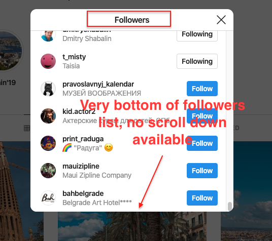 How to quickly find someone who doesn't follow you on Instagram - My, Instagram, Life hack, Longpost