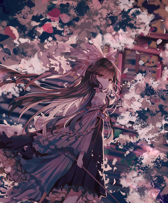Hakurei Reimu , Anime Art, Touhou, Hakurei Reimu, Yasato