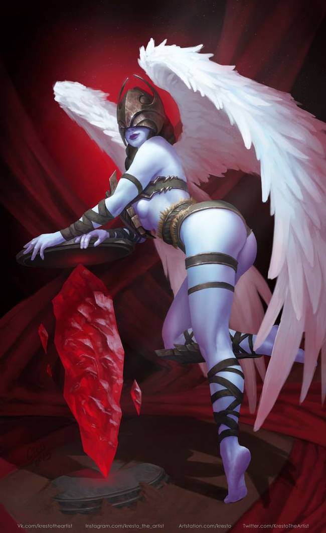 Valkyrie - NSFW, Hand-drawn erotica, Art, World of warcraft, Kirill Stepanov, Erotic, Booty