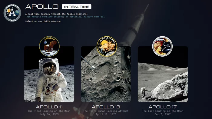 Apollo mission in real time! - , , , Space, NASA, Astronaut, Cosmonautics, moon, Longpost, Apollo 17, Apollo 13, Apollo mission