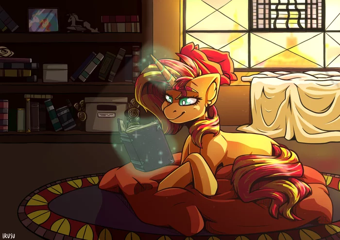 Закатя - My Little Pony, PonyArt, Sunset Shimmer, Irusu