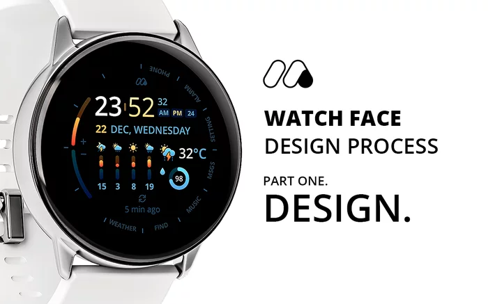 The process of developing a watch face for a smart watch. Part 1. Design - My, Design, Clock face, Samsung, Clock, Watchface, Business, Work, Video, Longpost