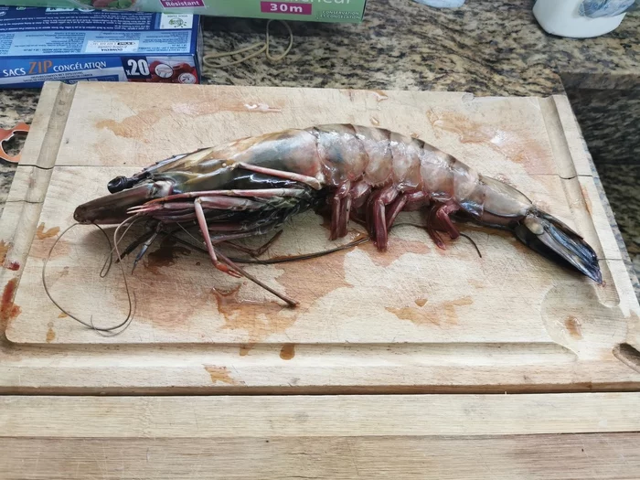 Gambas shrimp in a frying pan - My, Gabon, Cooking for the lazy, Longpost, Recipe