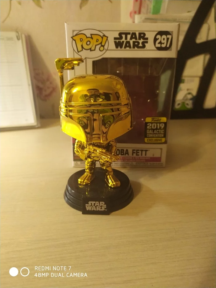 Cool Boba Fet Gold Edition figurine! - My, Star Wars, Boba Fett, Figurines, Toys, Cheap, Video, Longpost