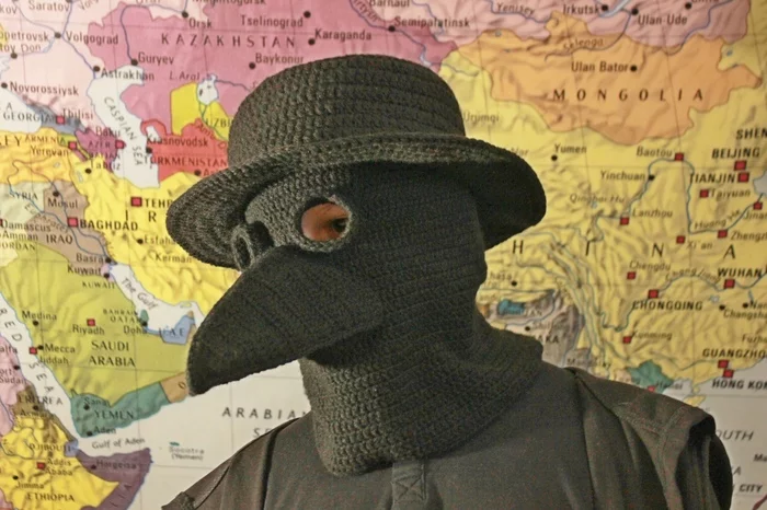 Ready for quarantine! - My, Coronavirus, Virus, Quarantine, Mask, Plague Doctor, Pandemic, Epidemic, Knitting, Longpost