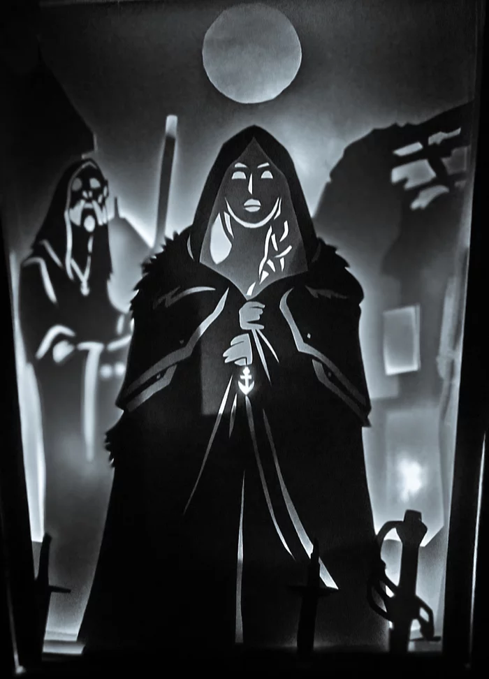 Run, run from the daughter of the seas... - My, Lightbox, World of warcraft, Wow, With your own hands, Rukozhop, Jaina Proudmoore, Longpost, Needlework with process