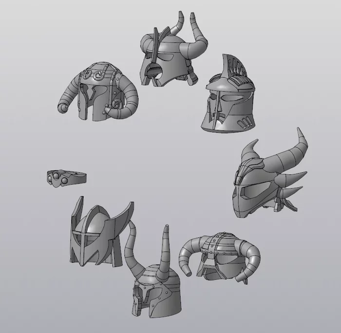 Lego Skyrim/Fallout (Lego Skyrim Helmets/Adjusted Fallout Armor) - My, The Elder Scrolls V: Skyrim, Fallout, Lego, Games, 3D, Figurines, Toys, Helmet, Longpost