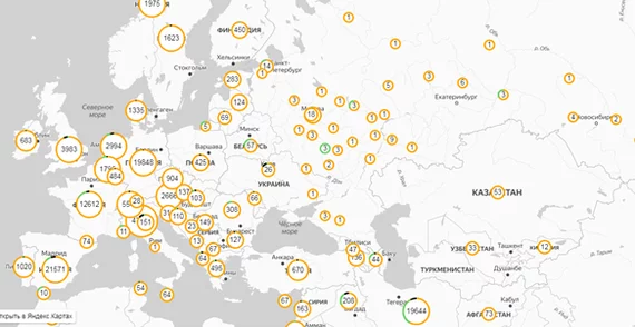 March 21 at 12:53 Moscow time. Coronavirus. Latest news statistics around the world - My, Coronavirus, Pandemic, Virus, Self-isolation, Quarantine