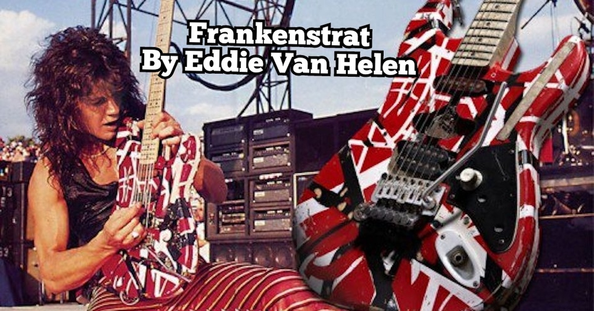 Van halen bout love. Франкенстрат Ван Хален. Frankenstrat Эдди Ван Халена. Гитара Эдди Ван Хален. Van Halen гитарист.