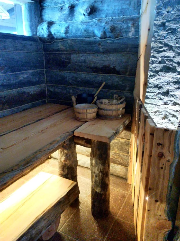 This is what happened - My, Deadwood, Finishing, Sauna, Repair, Nodule, Furniture, Карелия, Slab, Longpost