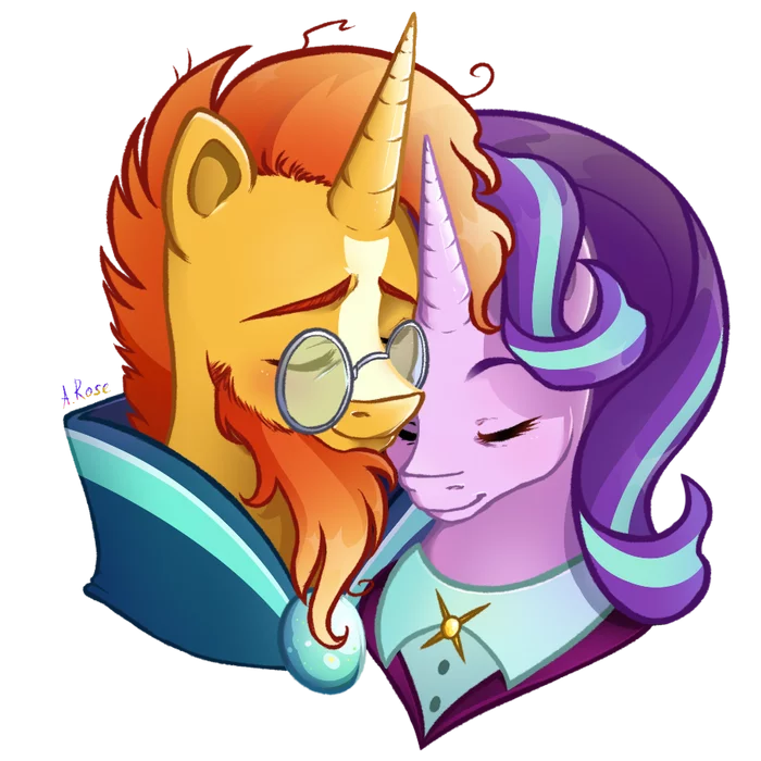 Старлайт и Санберст - My Little Pony, PonyArt, Starlight Glimmer, Sunburst, Шиппинг, MLP Season 9