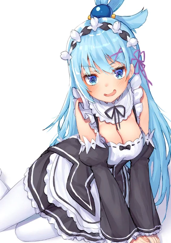 Useless maid - Re:Zero Kara, Кроссовер, Konosuba, Aqua, Anime Art, Аниме, Горничная